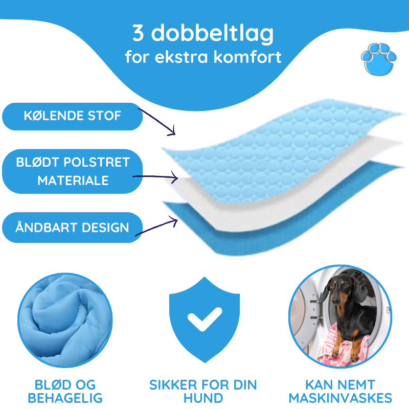 MrFluffyFriend™ - Bedste Kølemåtte til Kæledyr