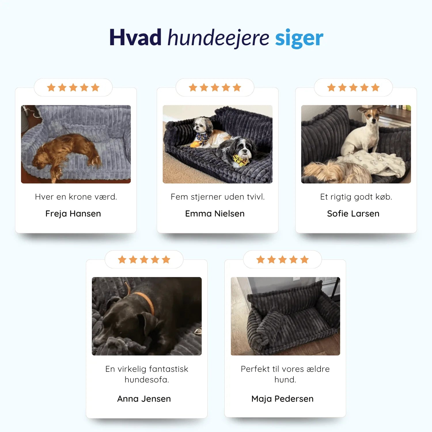 MrFluffyFriend® hundesofa - ortopædisk og vaskbar